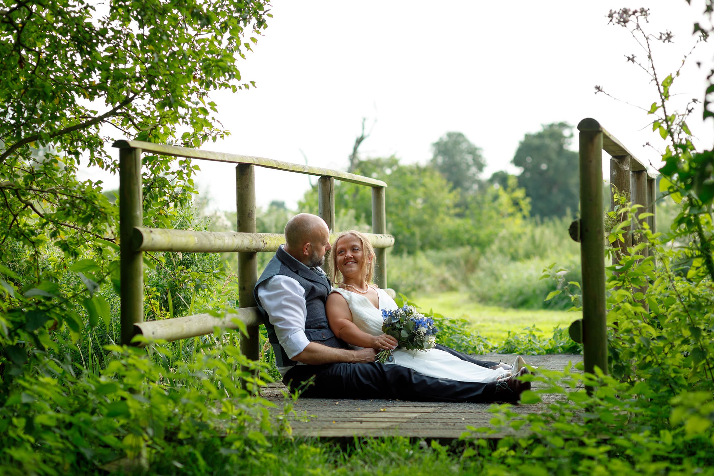 on the bridge at hautbois hall