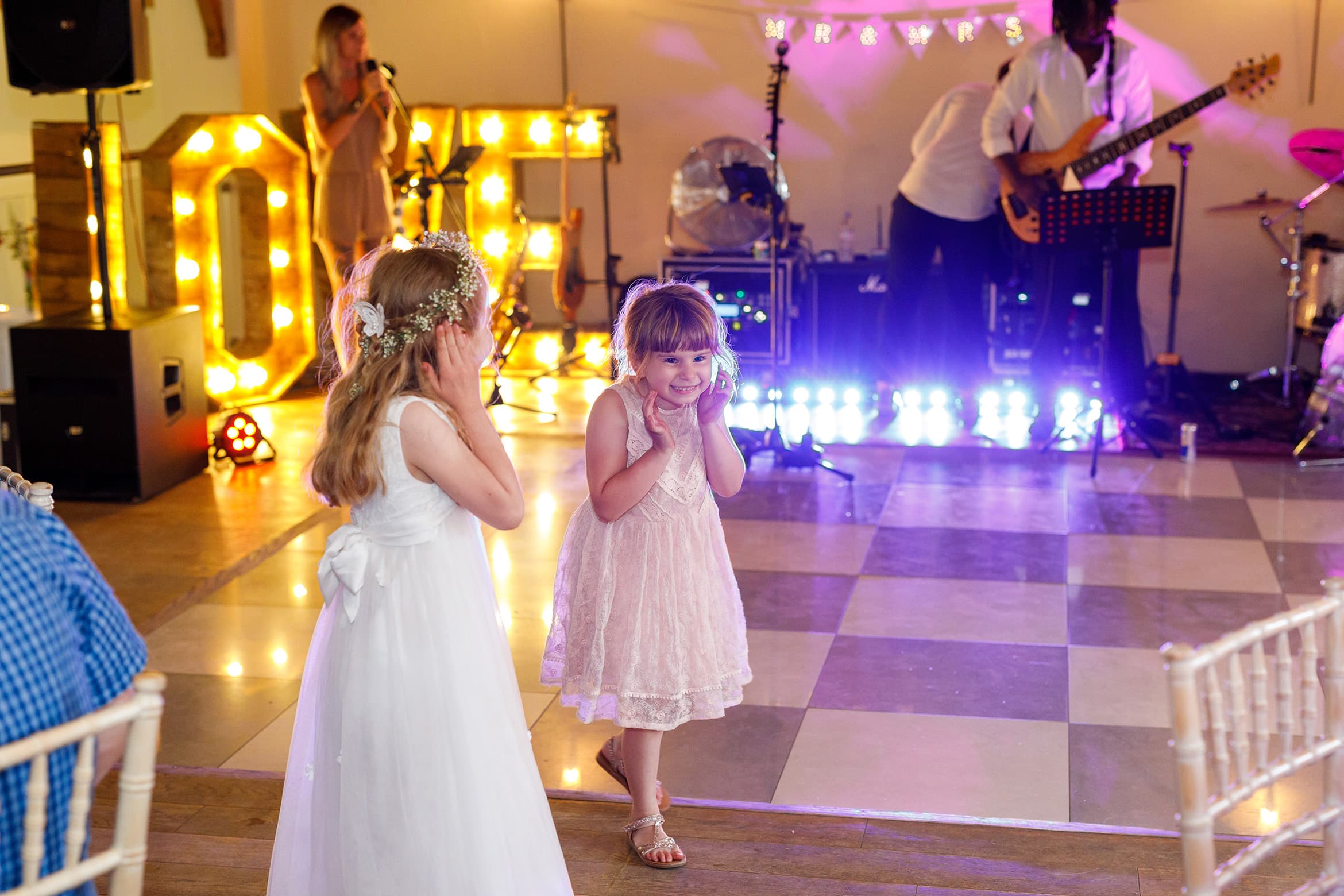 children on the dance floor