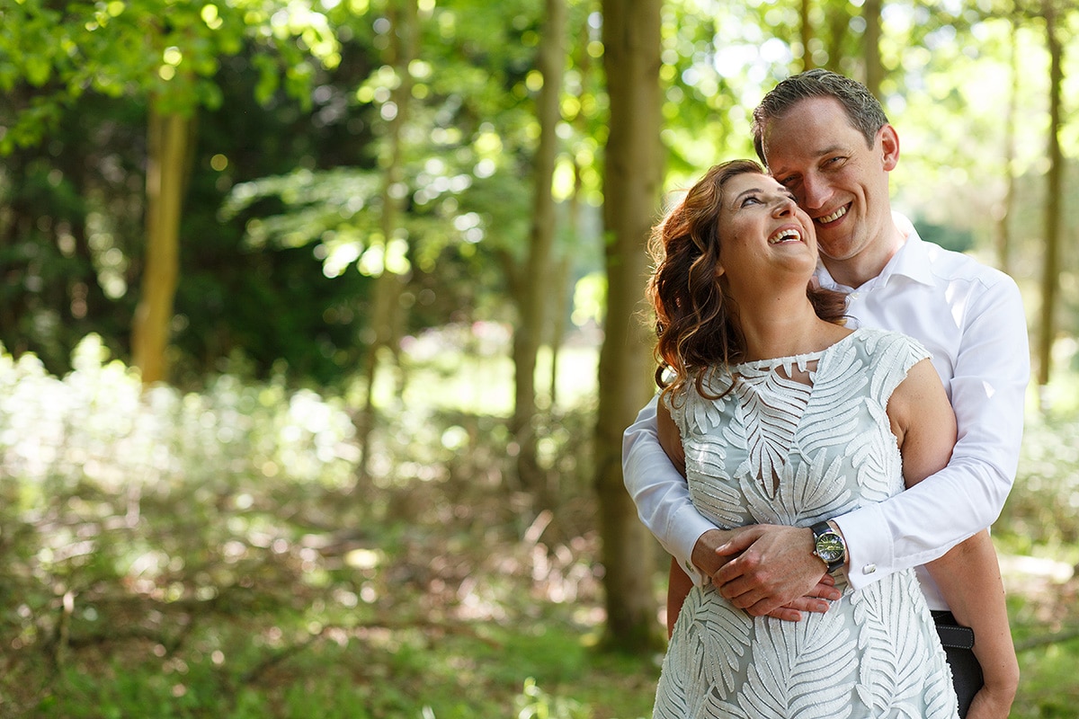 engagement photos in the woods at hedsor house