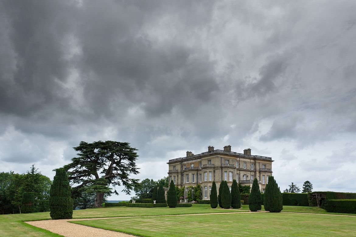 hedsor house under a stormy sky