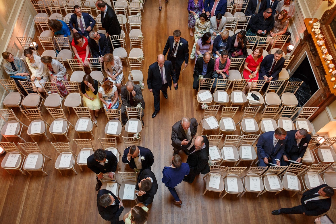 the centre hall from above