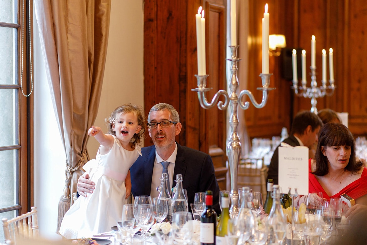 the flowergirl and her father