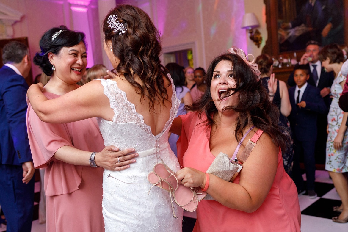 a guest ambushes the bride