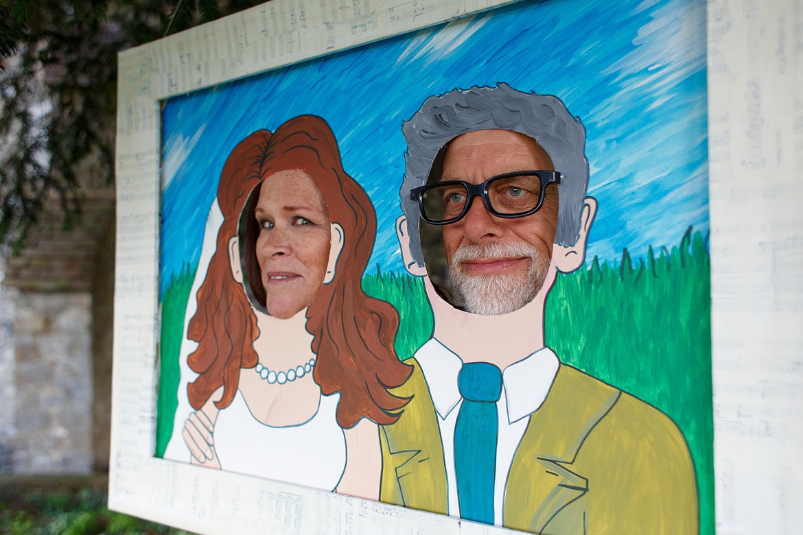 in the comedy bride and groom painting