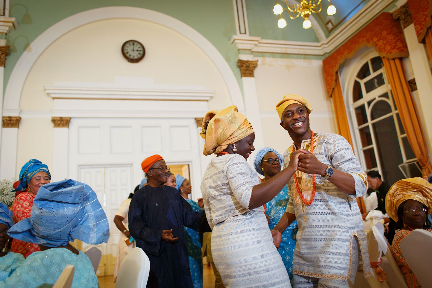 bola and oladele dance into their leyton great hall wedding