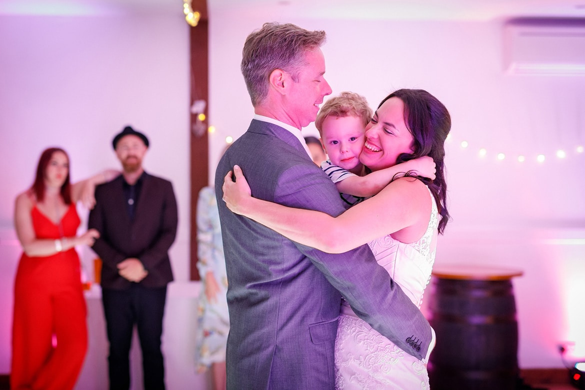 jenny and paul dance with their son