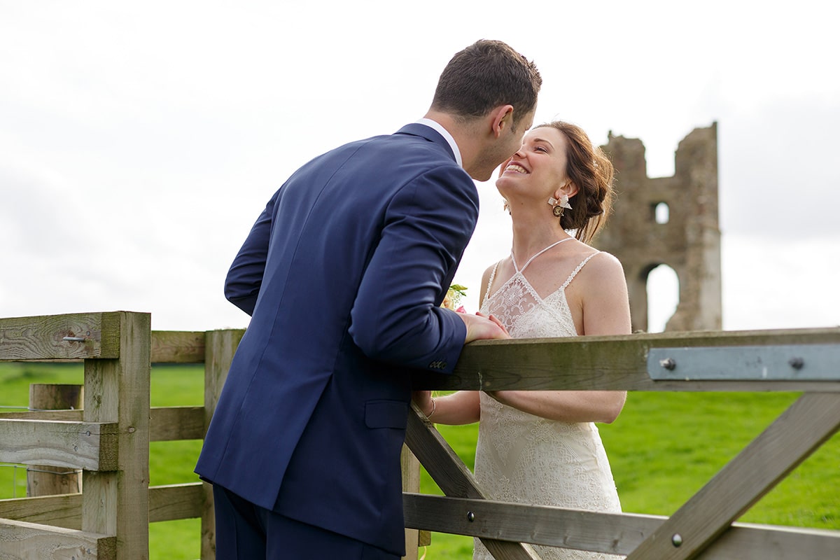 a wedding portrait at godwick barn