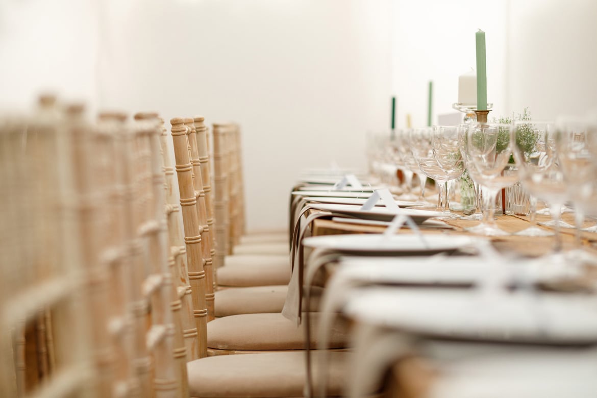 detail shots inside a norfolk marquee wedding