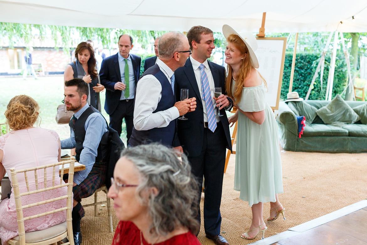 guests enter the marquee