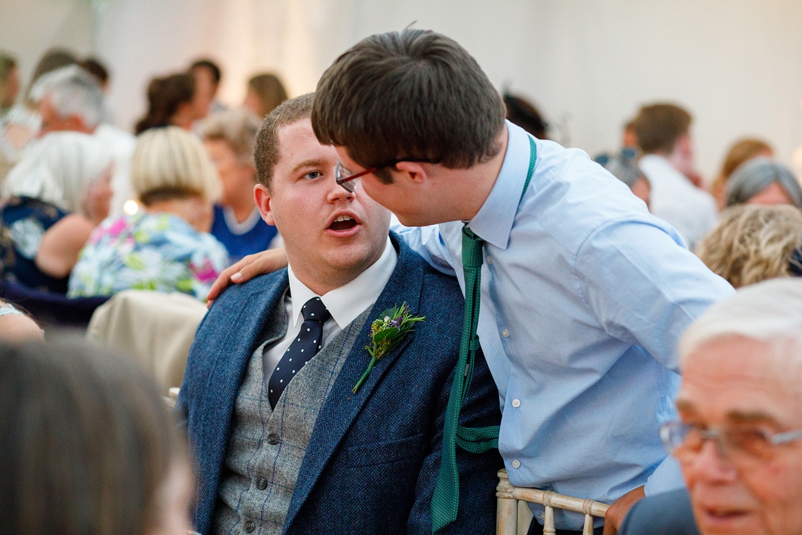 best man speaks to the brides brother