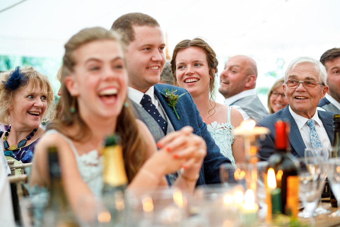 the top table laughs