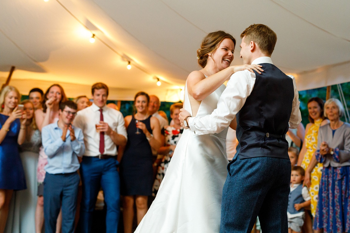 first dance at a norfolk summer wedding