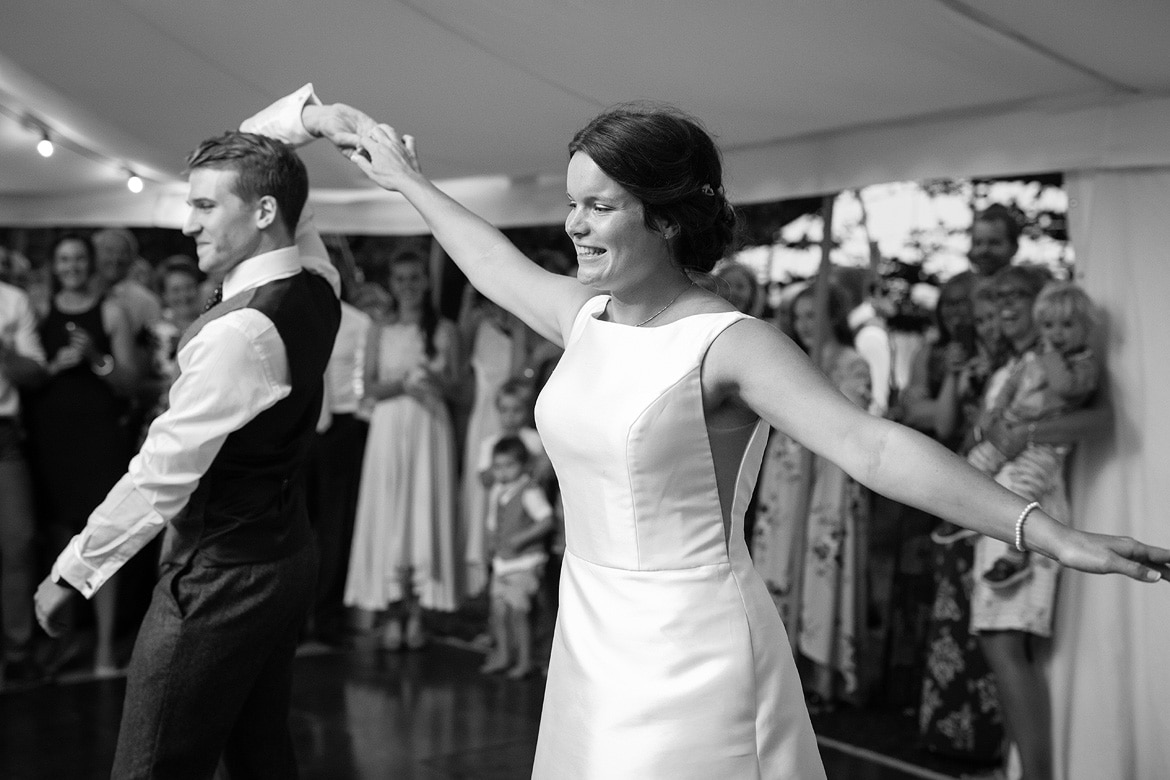 first dance at a norfolk marquee wedding