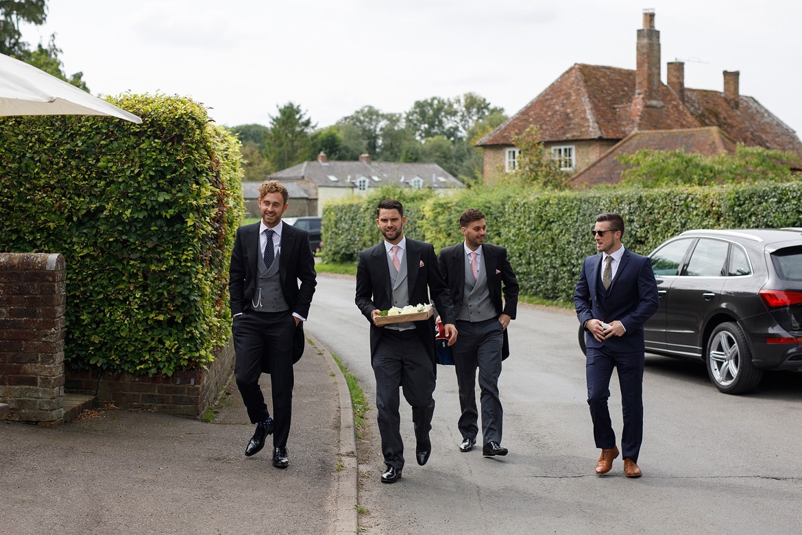 the grooms party arrives in sydenham