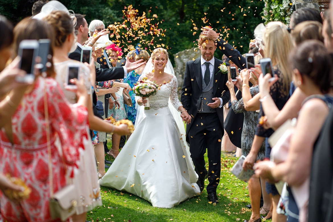 walking through the confetti at st marys sydenham