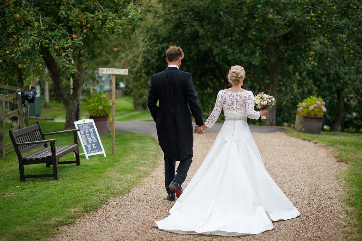 walking together down the drive