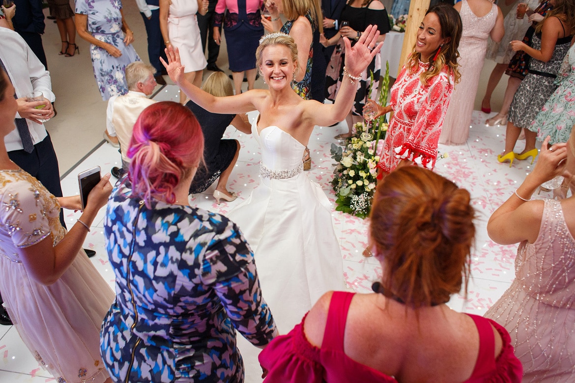 the bride on the dancefloor