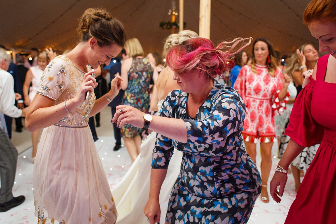 flying hair on the dancefloor