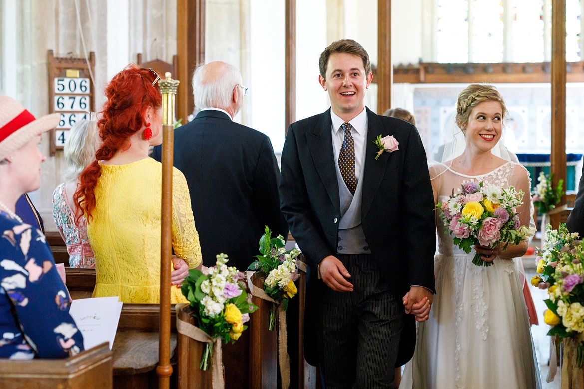 walking down the aisle of pennard church