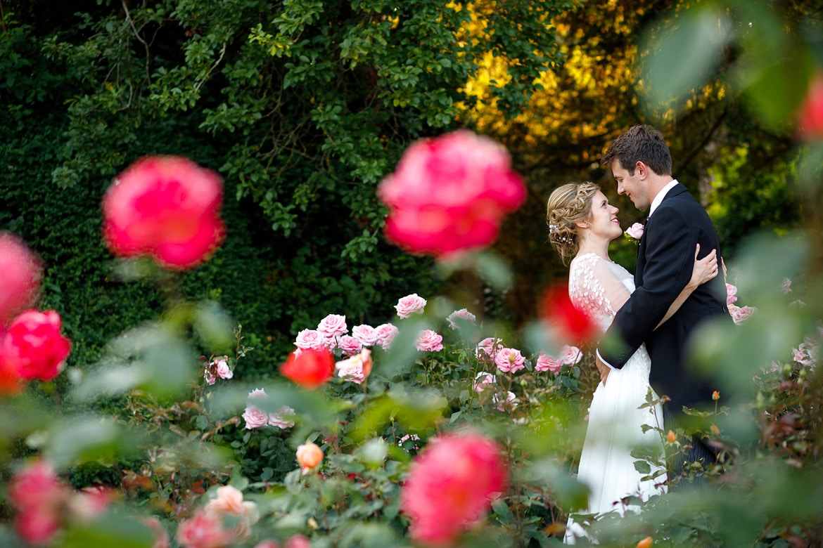 in the rose garden at pennard house