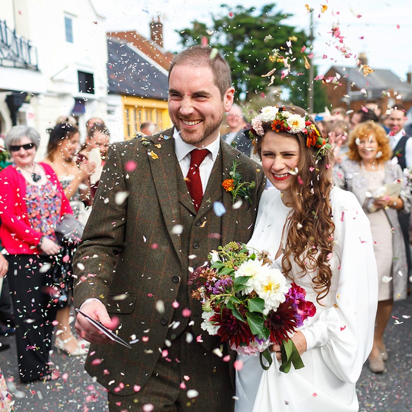 walking through the confetti