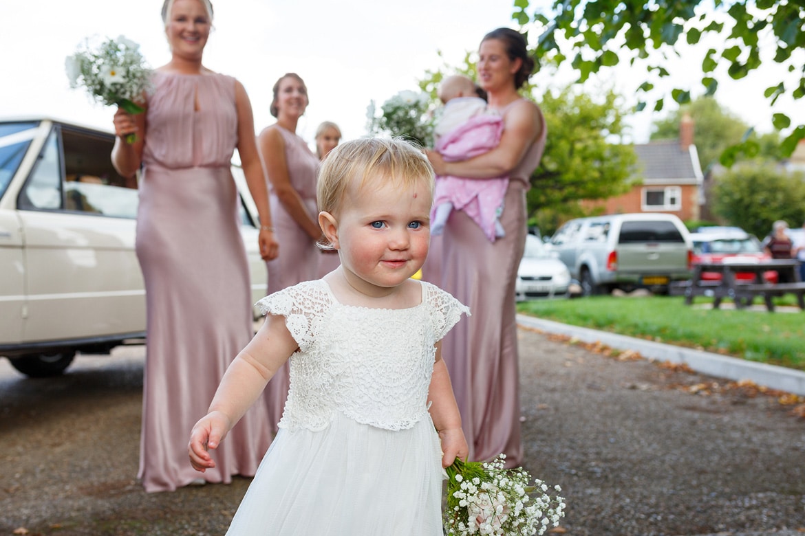 the flower girl goes for a wander