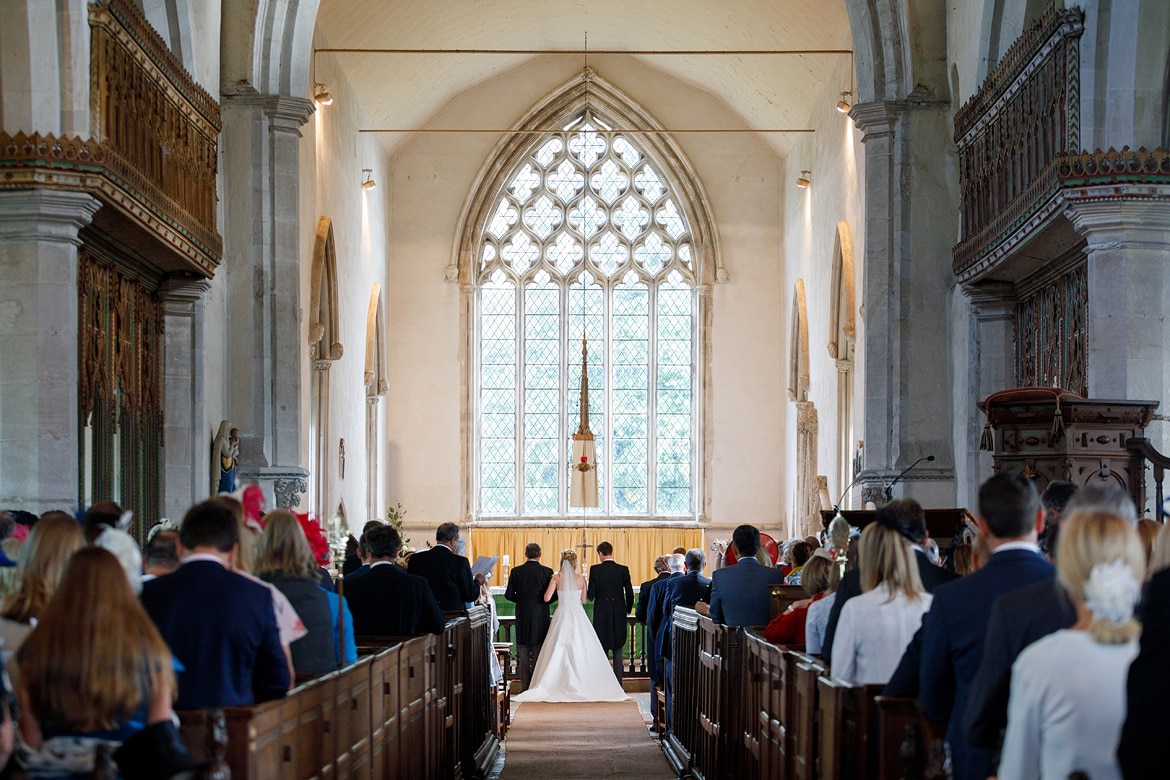 a wedding in dennington church