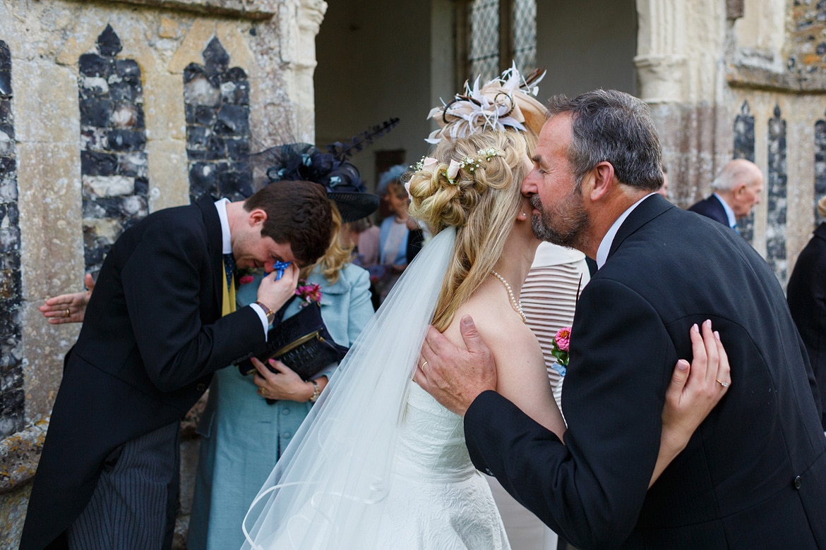 hugs outside dennington church