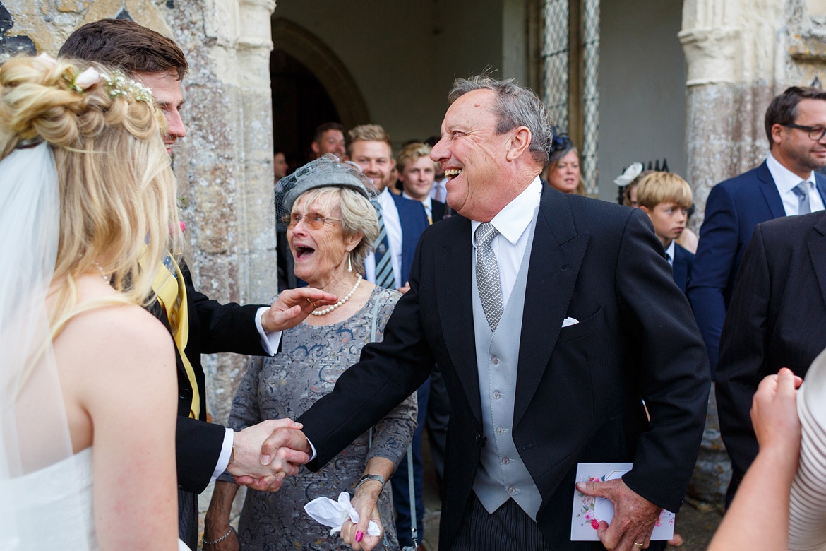 hugs outside dennington church