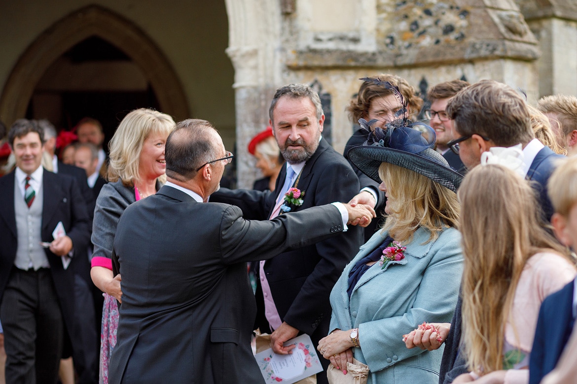 hugs outside dennington church