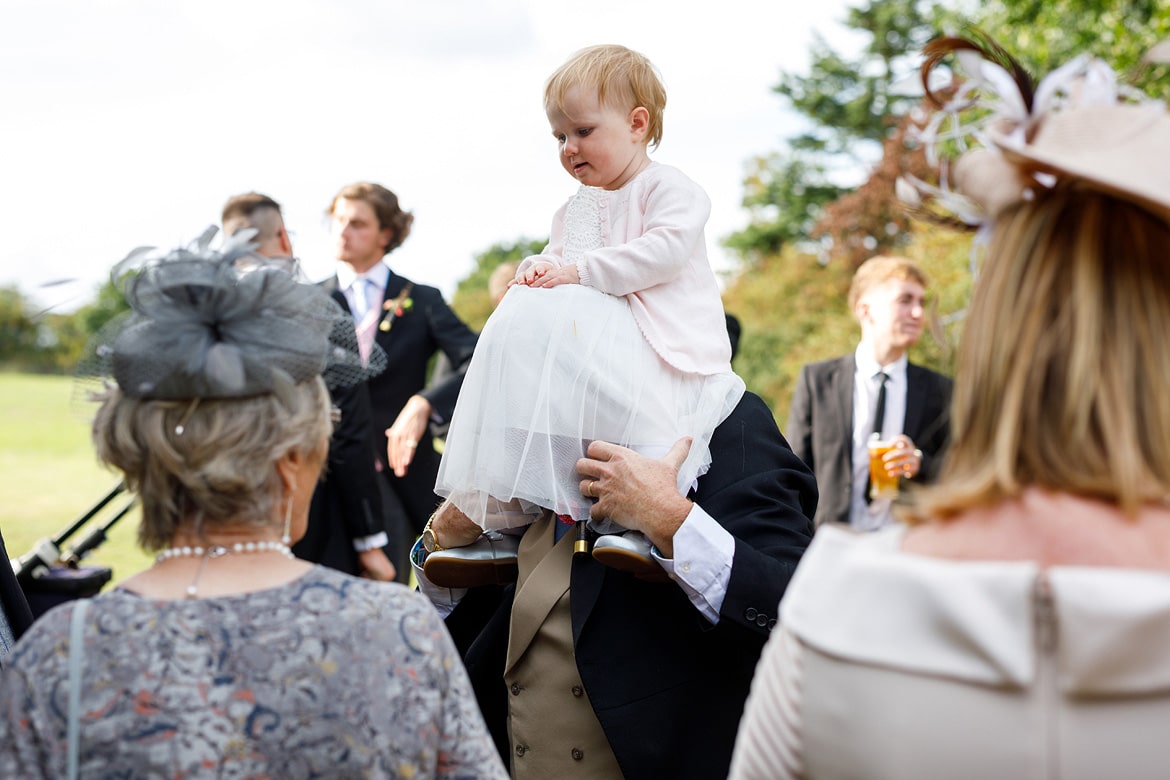 flowergirl shoulder ride