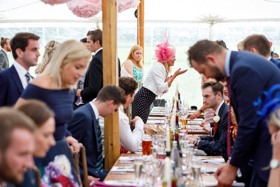 guests enter for the wedding breakfast