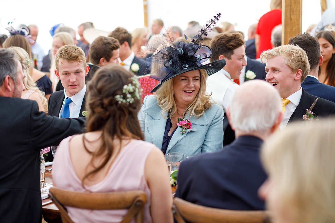 guests enter for the wedding breakfast