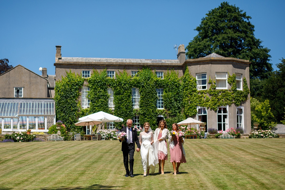 walking down to a pennard house wedding ceremony