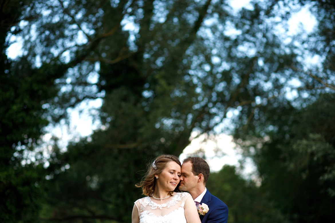 a portrait of the couple at their tuddenham mill wedding