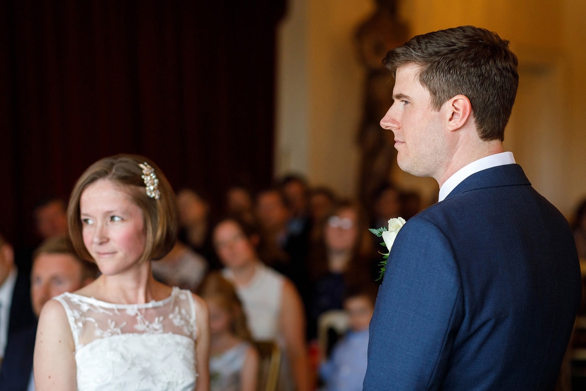 bride and groom in their ceremony