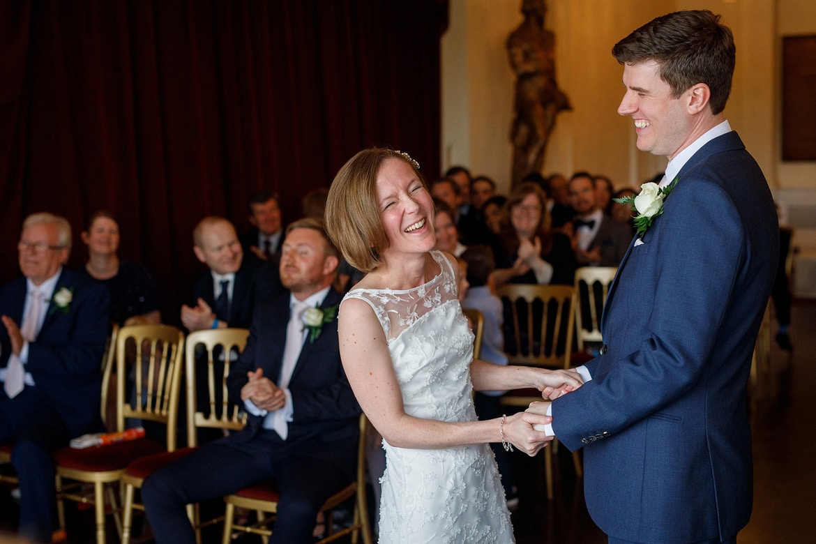 laughter after the first kiss