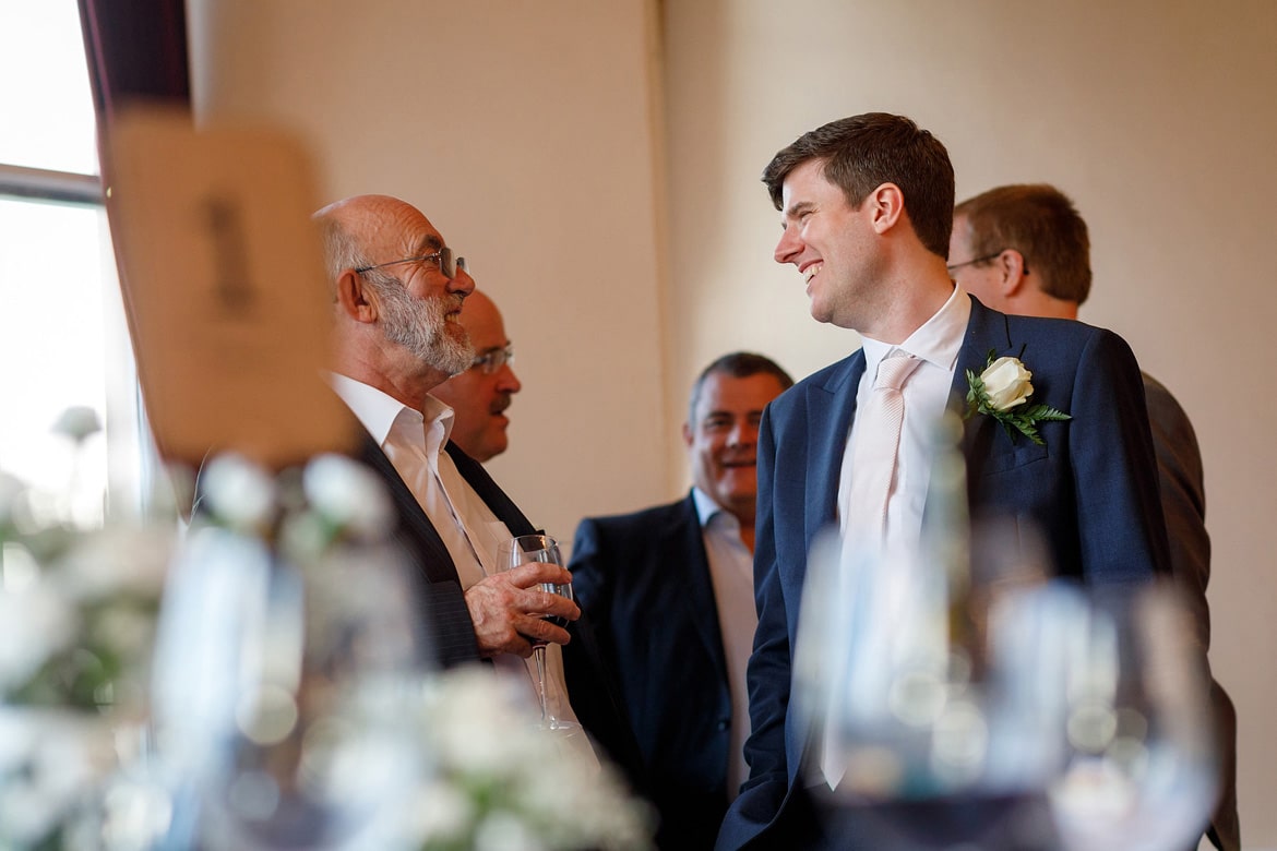 guests at a trafalgar tavern wedding