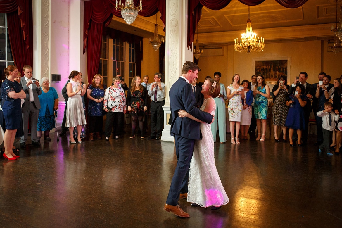 first dance at a trafalgar tavern wedding