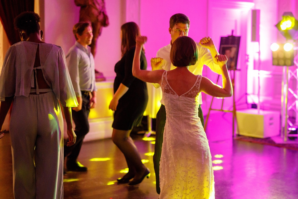 bride and groom dance