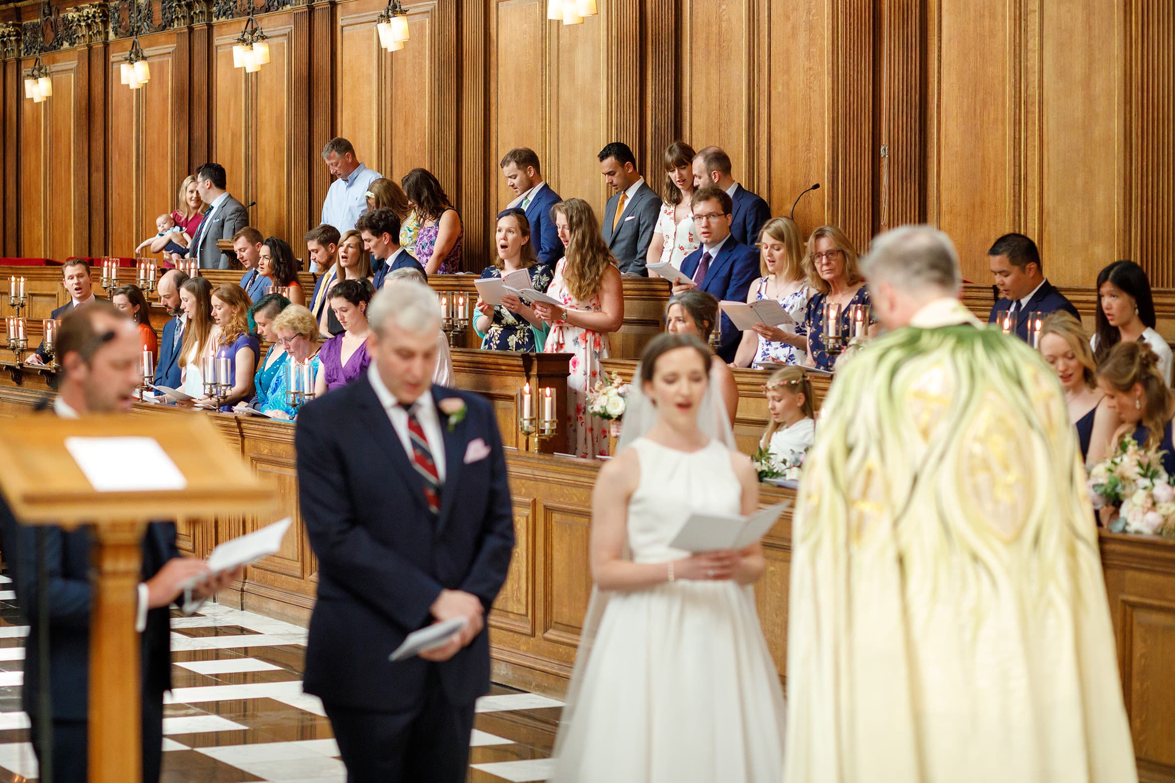 hymns during a trinity college wedding