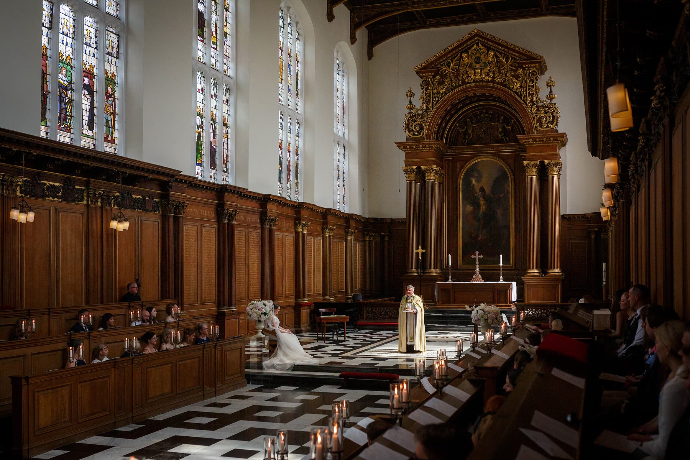 the vicars address in trinity college chapel