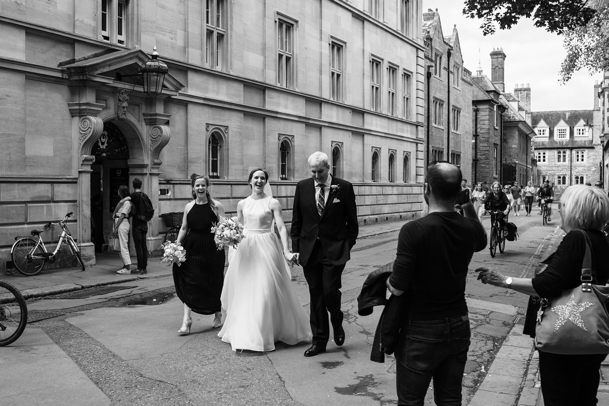 walking through the streets of cambridge