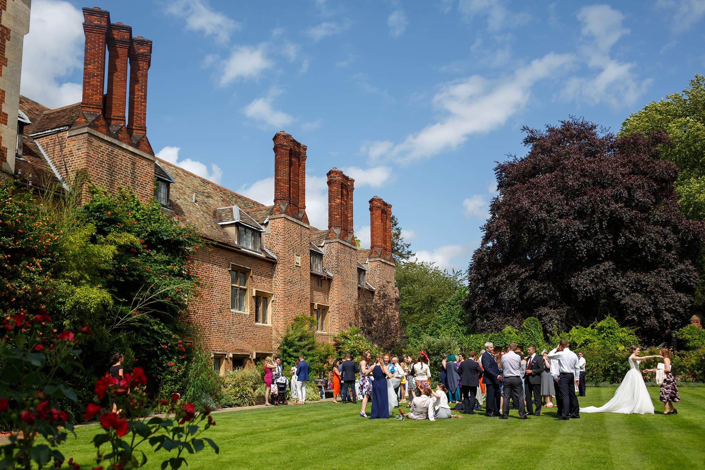 the wedding reception at pembroke college