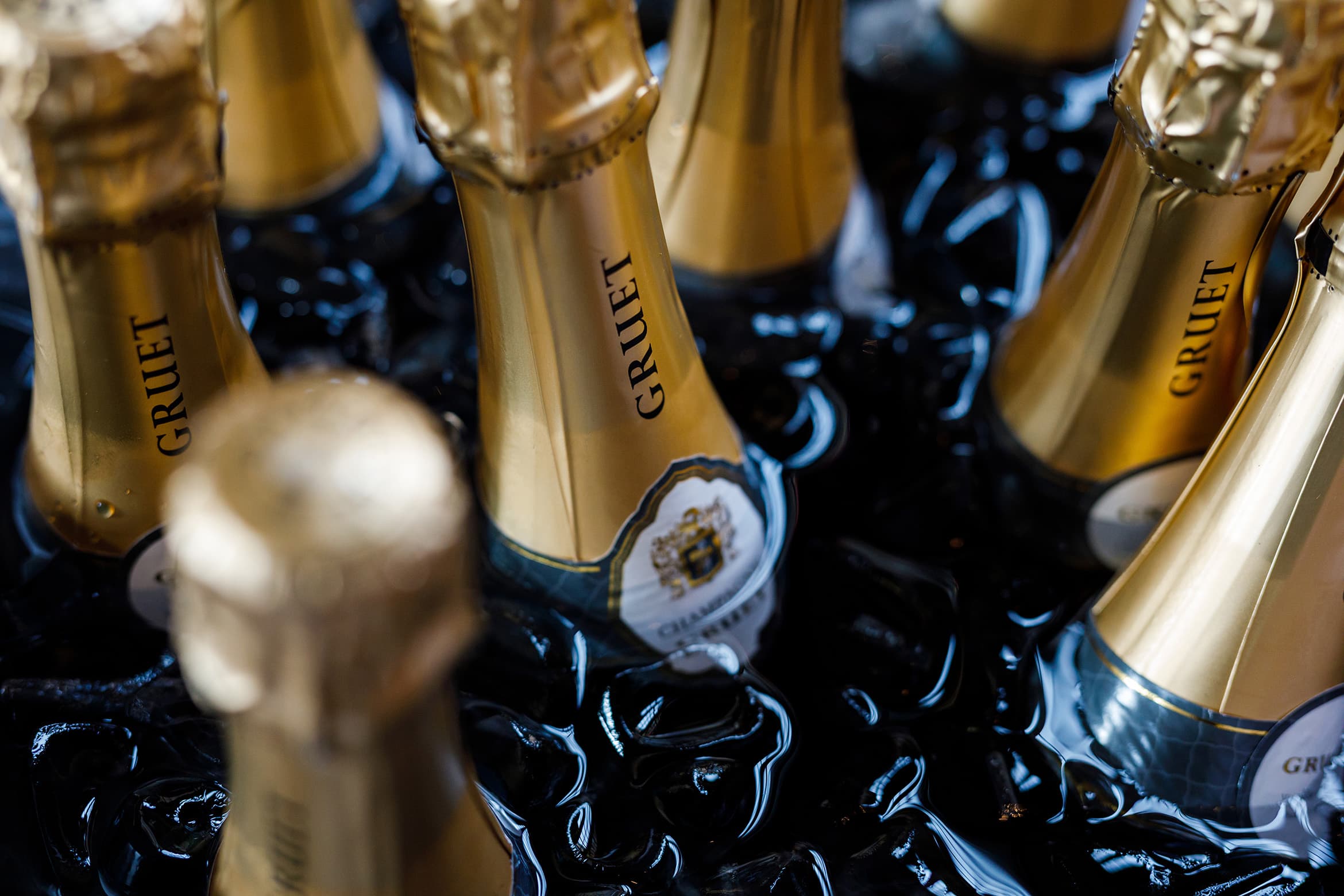 champagne bottles