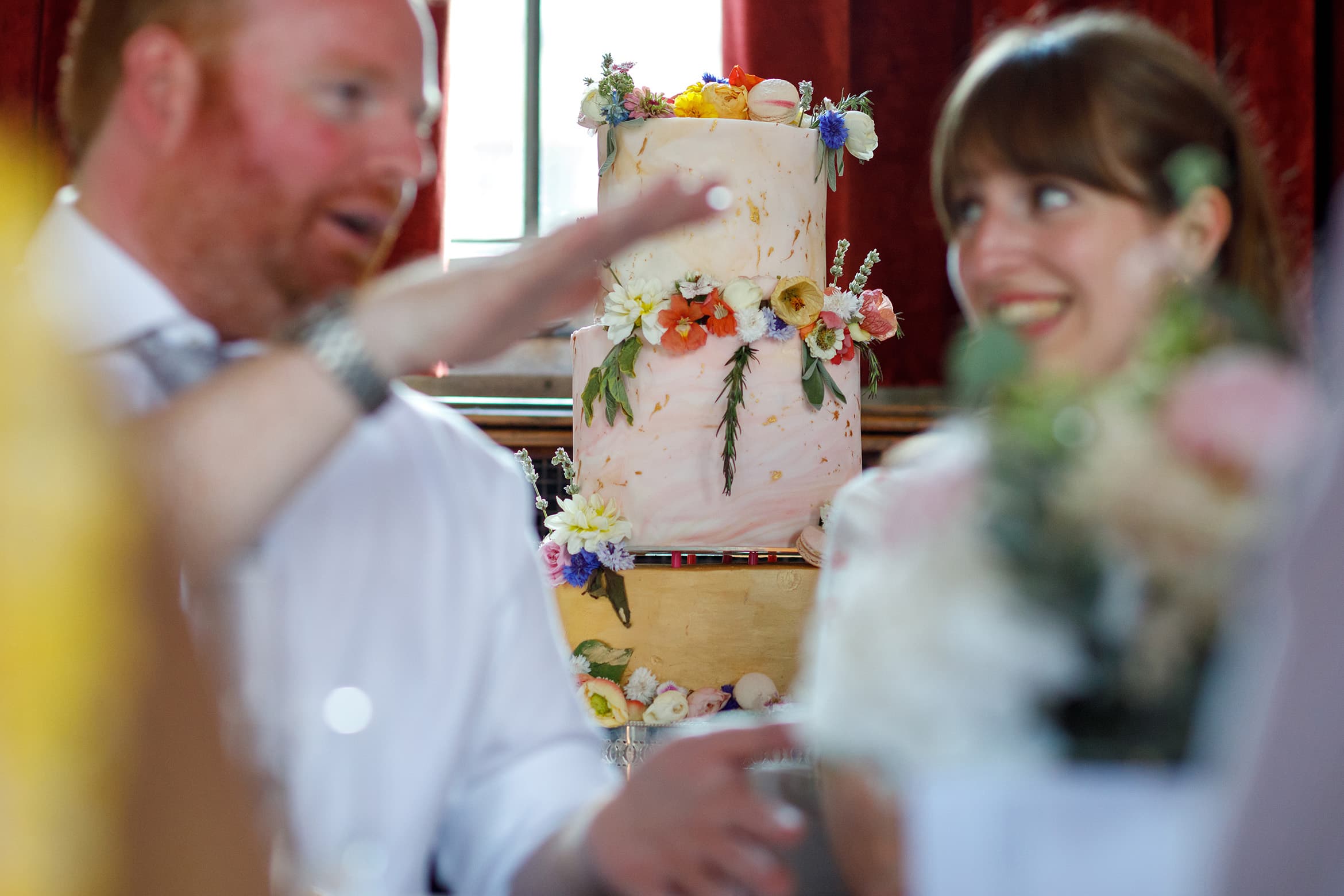 the wedding cake