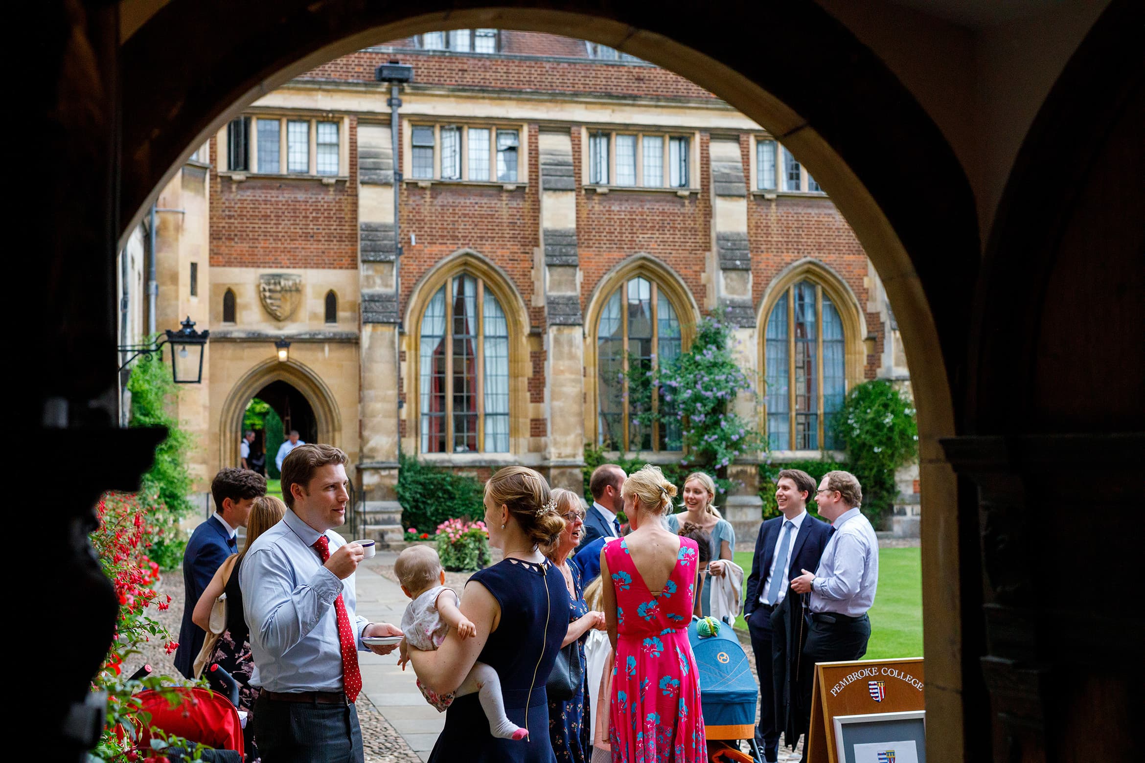 guests relax after the wedding breakfast