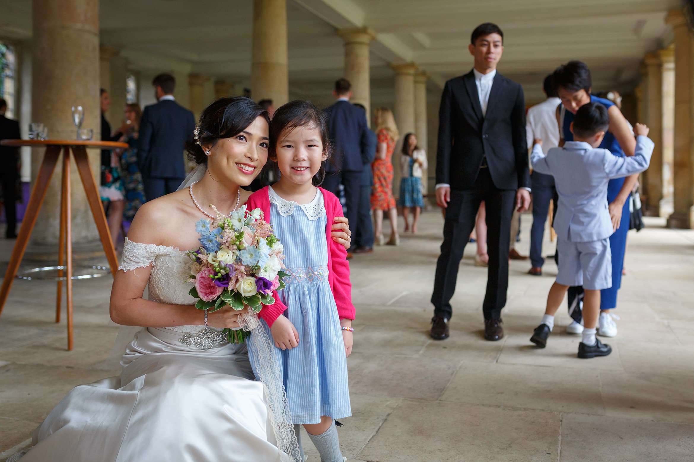 wedding reception in the wren cloisters at trinity college cambridge