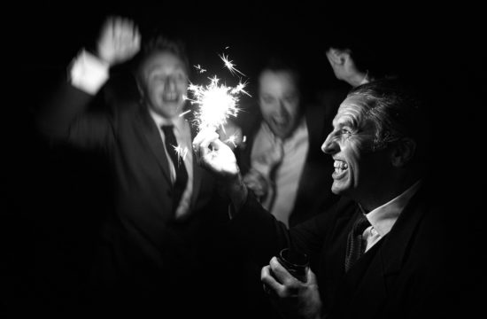 wedding sparklers at a kingscote barn wedding